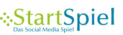 startspiel logo mit slogan fürs web